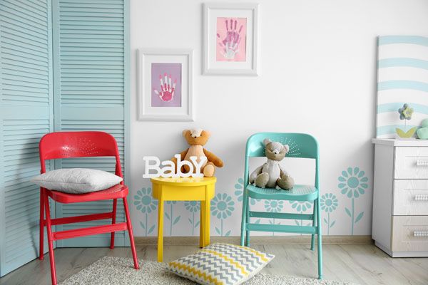 Summer Daisy nursery decor stencil