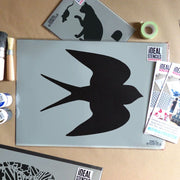 Swallow Bird Stencil