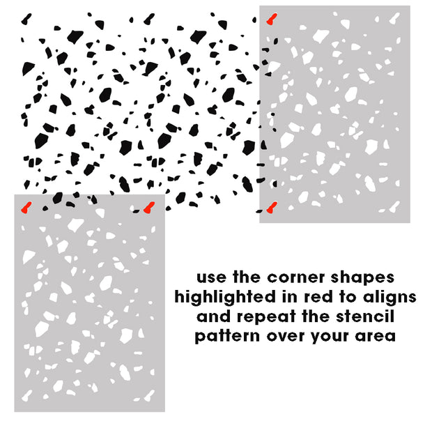 Terrazzo Pattern Stencil