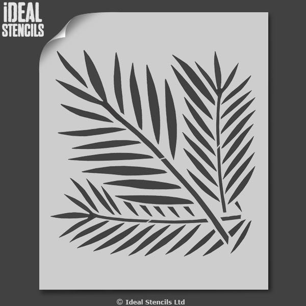 Tropical Ferns Pattern Stencil