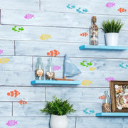 tropical fish clownfish stencil set