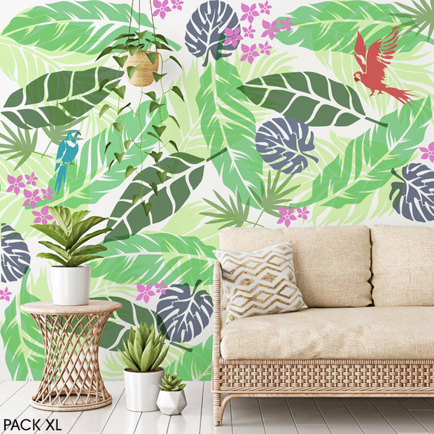 Jungle Leaves Stencil Pack