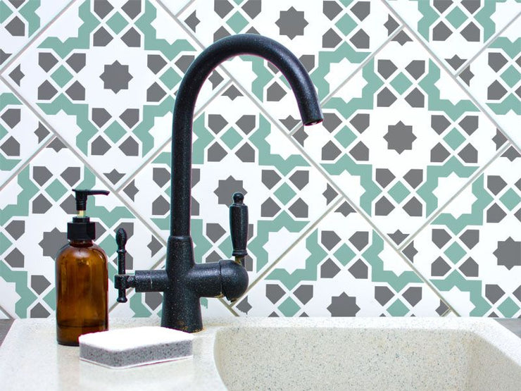 Tunis Tile & Floor Stencil