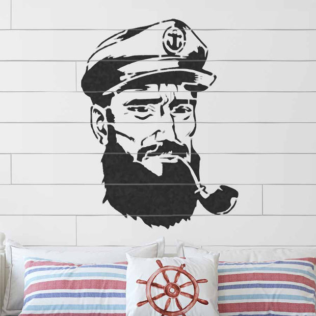 SHIPS CAPTAIN Stencil - Sea Captain Nautical Painting Stencil