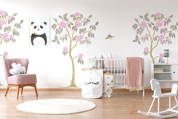 Japanese Blossom Tree Wall Stencil