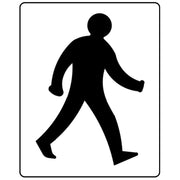 Walking man floor marking stencil