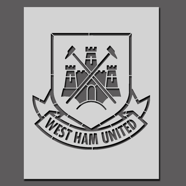 West Ham United Football Club Crest Stencil
