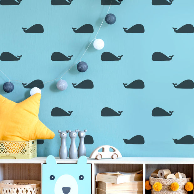 JONAH Whale Pattern Wall Pattern Stencil