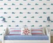JONAH Whale Pattern Wall Pattern Stencil