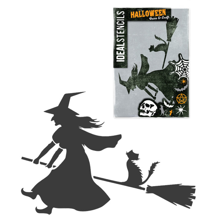 Witch Riding Broomstick