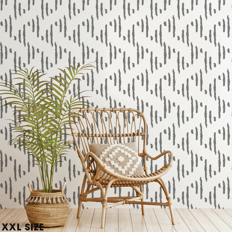 WOVEN Wall DECOR STENCIL, Boho Style Nursery Stencil