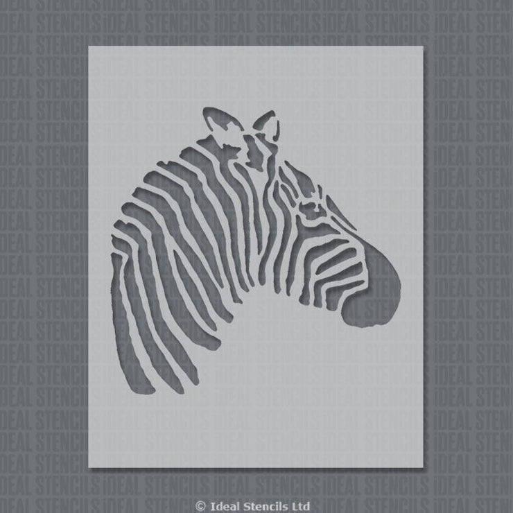 Zebra Head Stencil