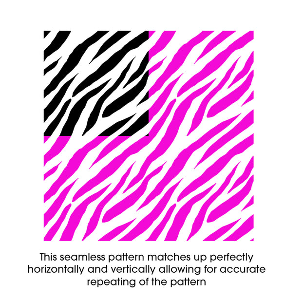 Zebra Stripes Pattern Stencil